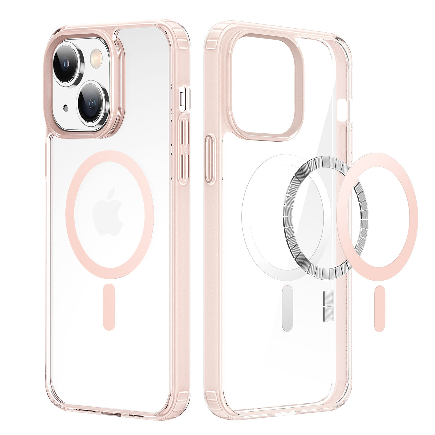 iPhone 14 Plus MagSafe Clear Case (Pink)