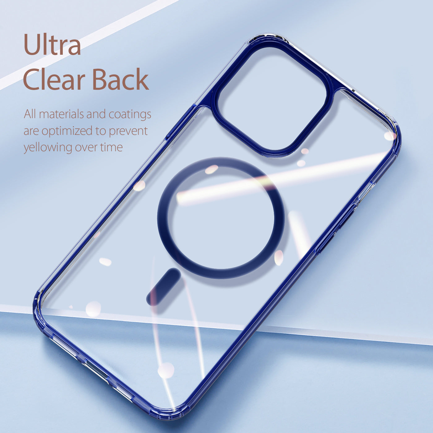 iPhone 14 MagSafe Clear Case (Navy)