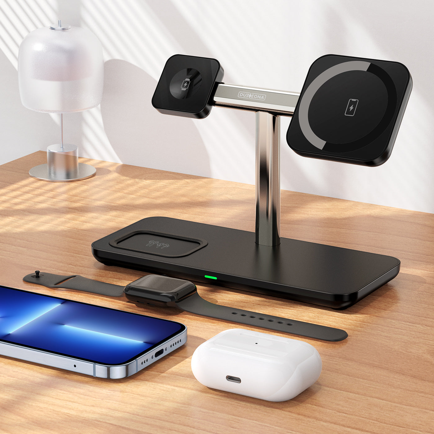 Wireless Charging Dock for iPhone + Apple Watch + AirPods