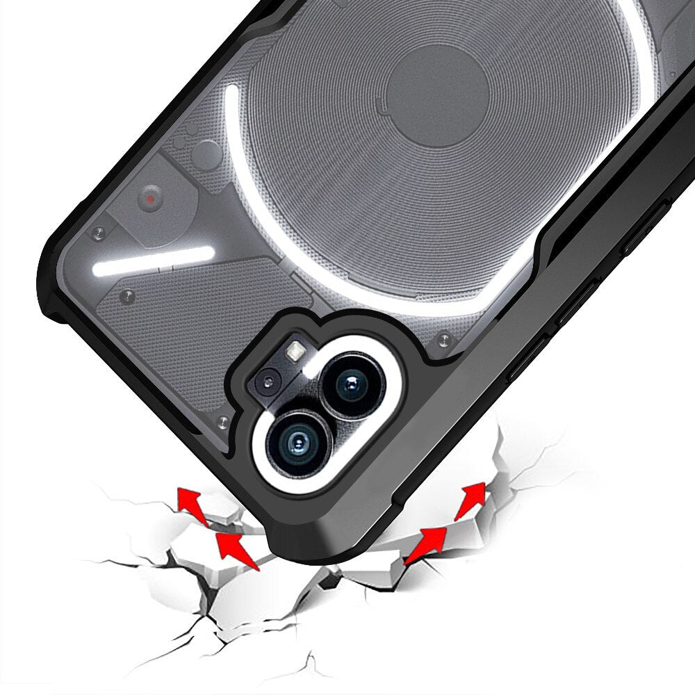 Clear Acrylic Protect Case For Nothing Phone (1) Anti-Drop Shockproof Cover