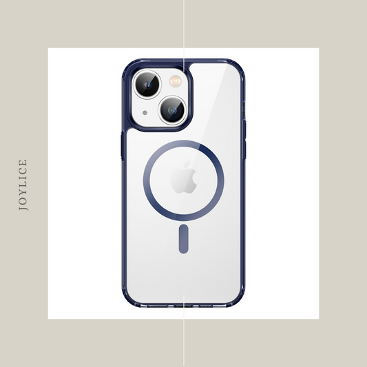 Étui transparent MagSafe pour iPhone 14 Plus (bleu marine) 