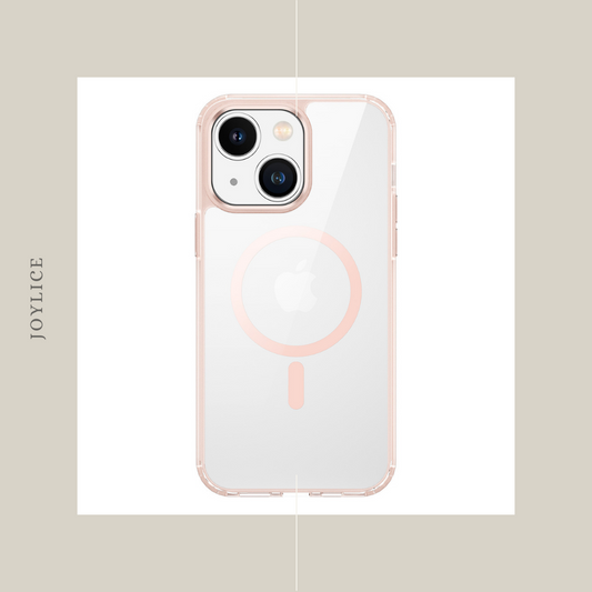 Étui transparent MagSafe pour iPhone 14 Plus (rose) 